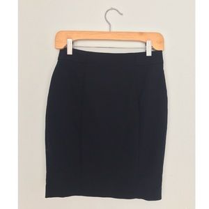 Dark navy blue pencil work skirt